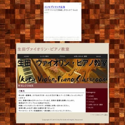 生田ヴァイオリン・ピアノ教室HP資料