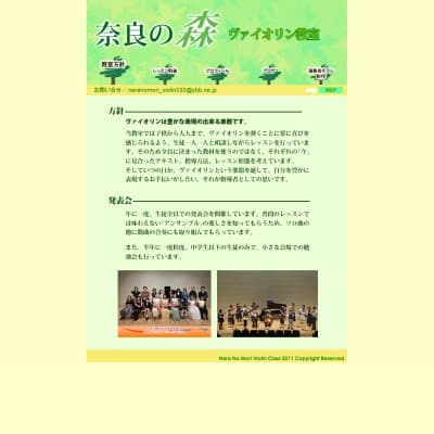 奈良の森ヴァイオリン教室HP資料